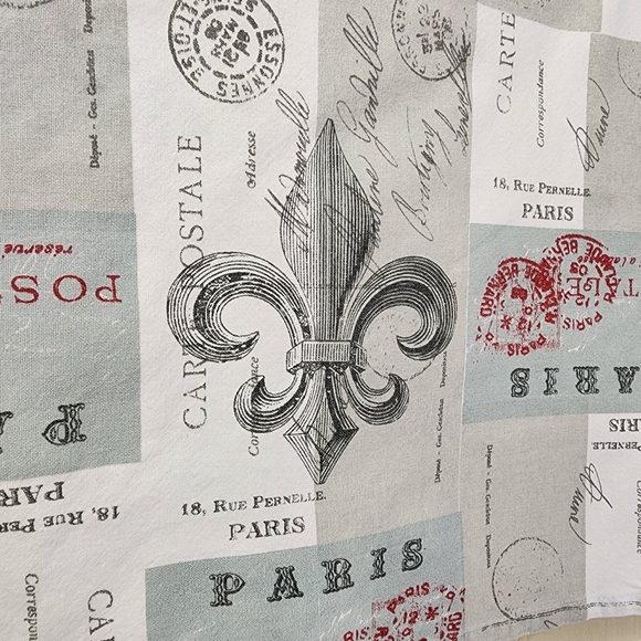 UNAVAILABLE Paris Postcard Fleur-de-lis Kitchen Towel - Picture 3 of 8